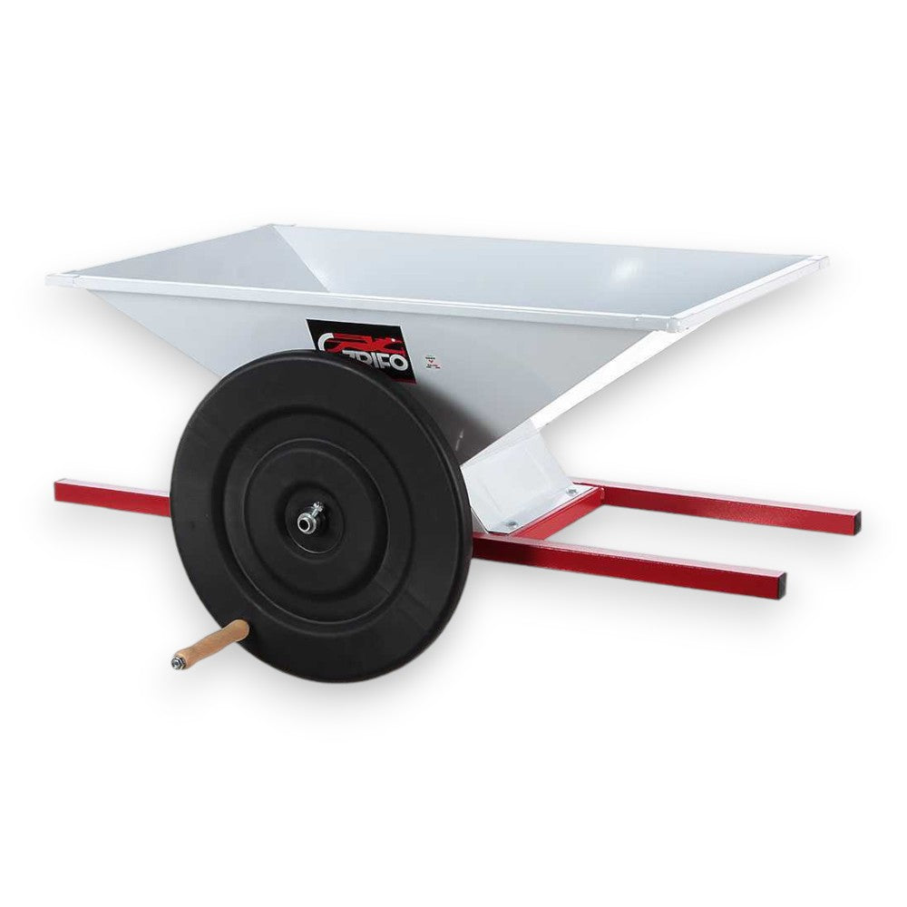 Pigiatrice grande a mano con rulli in nylon per lavorazione uva