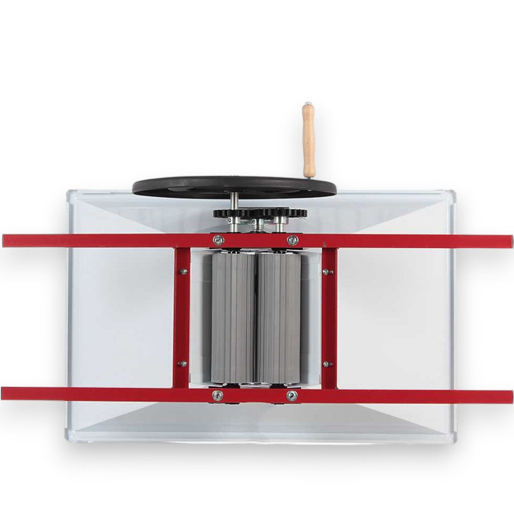 Pigiatrice grande a mano con rulli in nylon per lavorazione uva