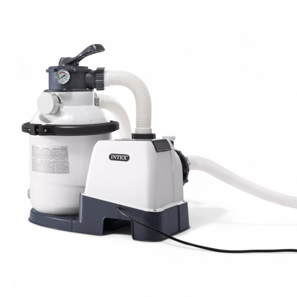 Piscina rotonda con telaio portante e pompa 478xH124 cm capacità lt. 16.805 Graphite Grey