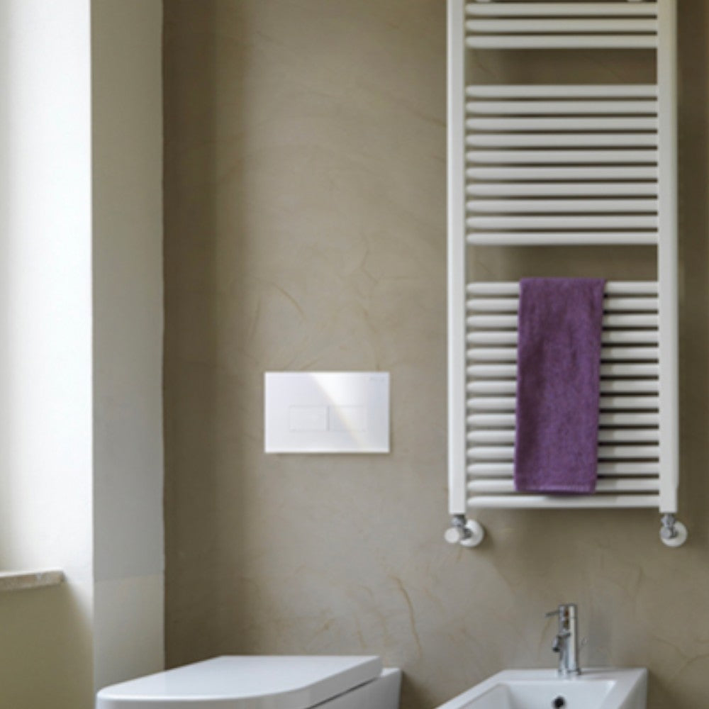 Placca di comando wc bianca 28x18x4.7 cm Sara linea