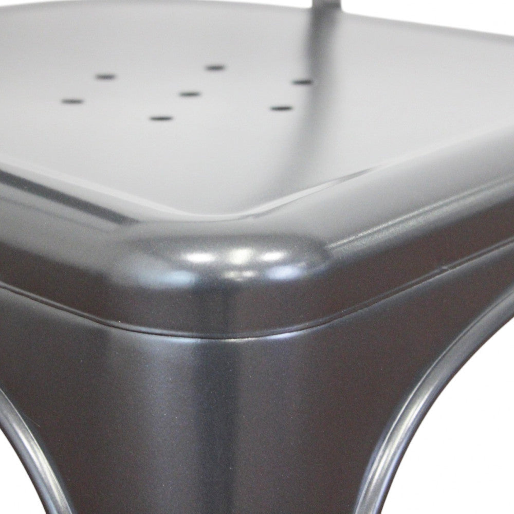 Sedia da interno in metallo resistente 35x45xH85 cm con design ergonomico Lola