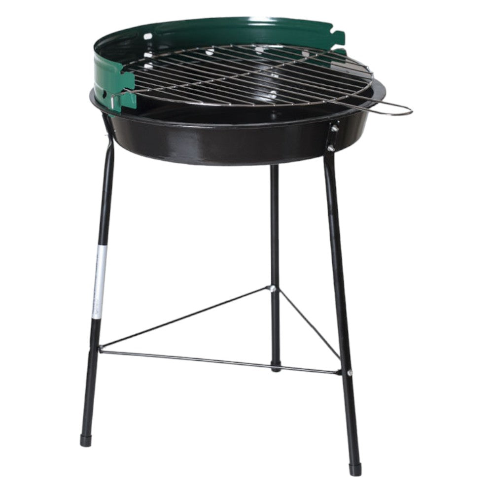 Barbecue tondo a carbonella con griglia regolabile braciere Ø35 cm modello Picnic