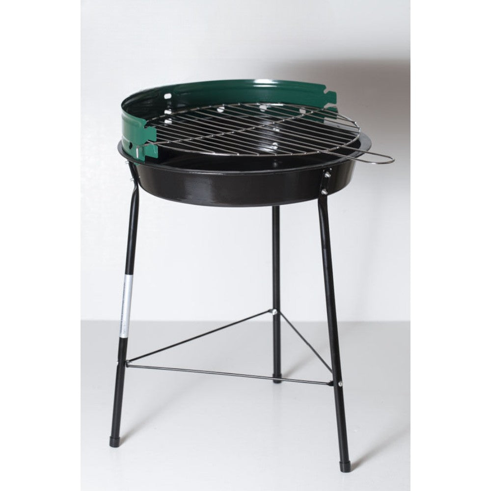 Barbecue tondo a carbonella con griglia regolabile braciere Ø35 cm modello Picnic