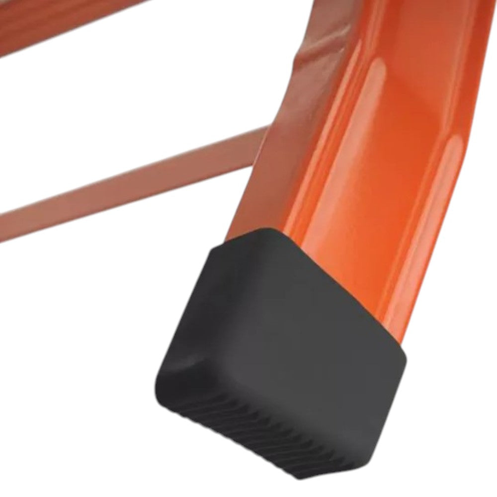 scala telescopica in acciaio verniciato 4+4 gradini altezza 376 cm sicurezza e portata max 100 kg antisdrucciolo