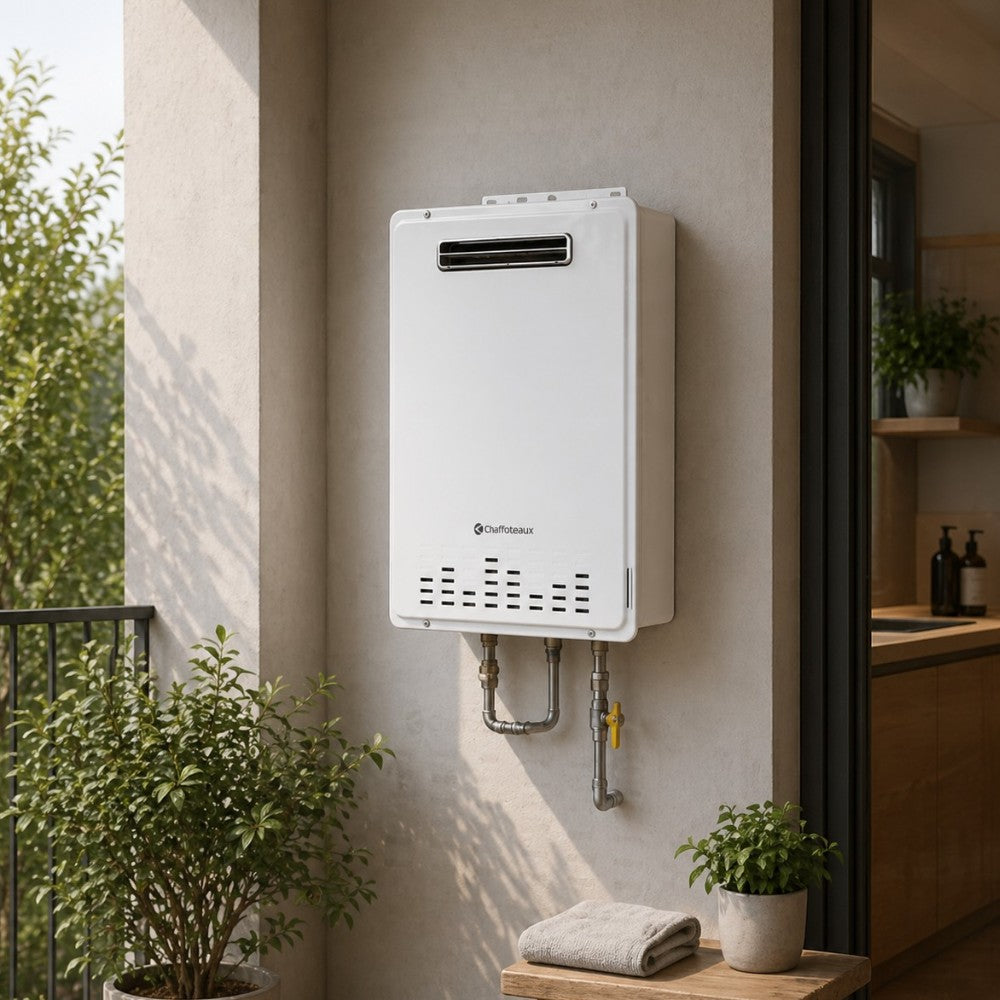Scaldabagno verticale a gas camera stagna classe energetica A AVENIR PLUS LNX OUTDOOR