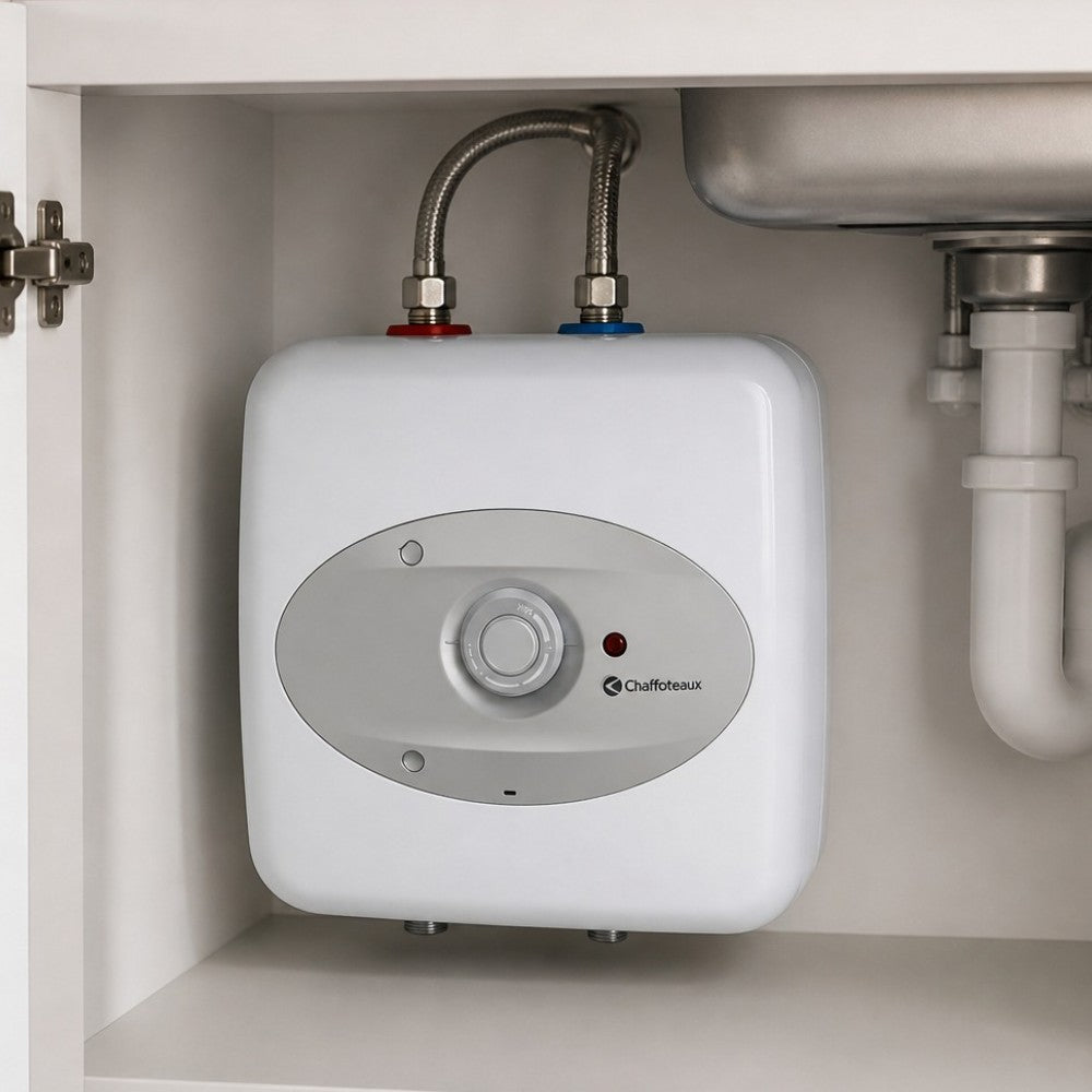 Scaldabagno elettrico sottolavello 10 litri in alluminio classe energetica A