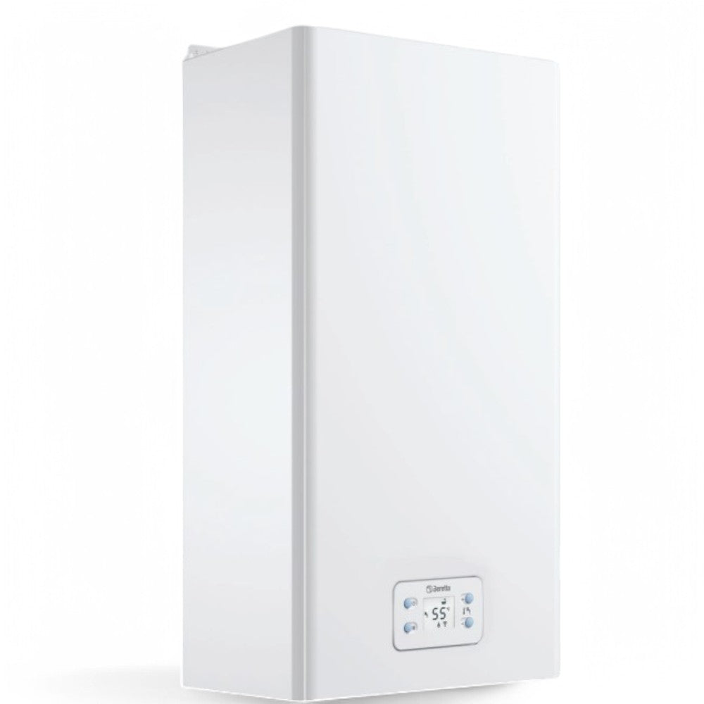 Scaldabagno a gas camera stagna con ampio display retroilluminato e 4 tasti comando idrabagno xl