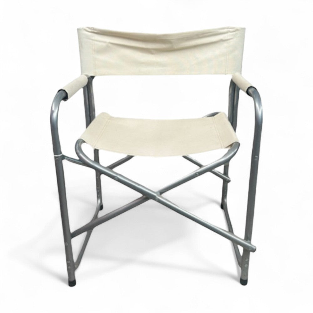 Sedia regista prendisole pieghevole in alluminio e tessuto oxford 55x47x47,5 cm