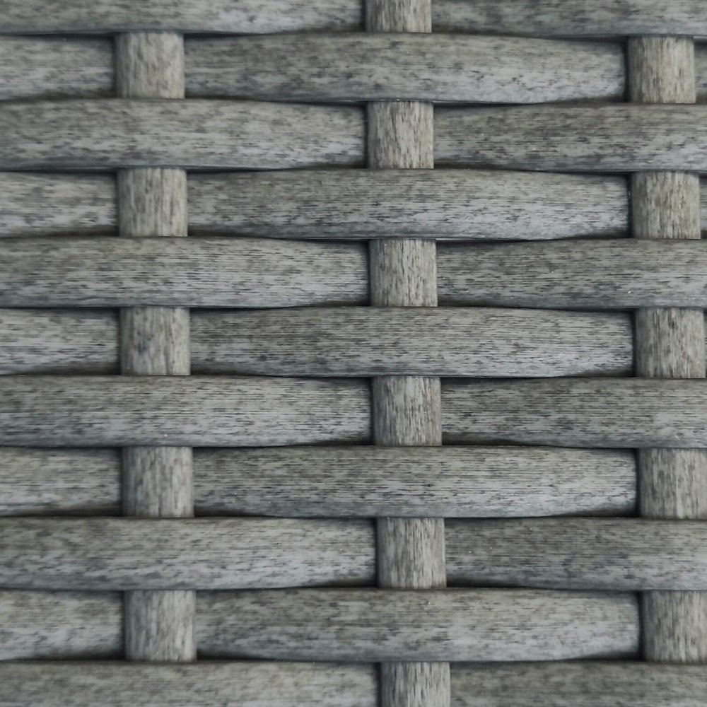 Salotto da giardino 4 posti con struttura in alluminio e wicker con cuscini removibili e tavolino Venezuela