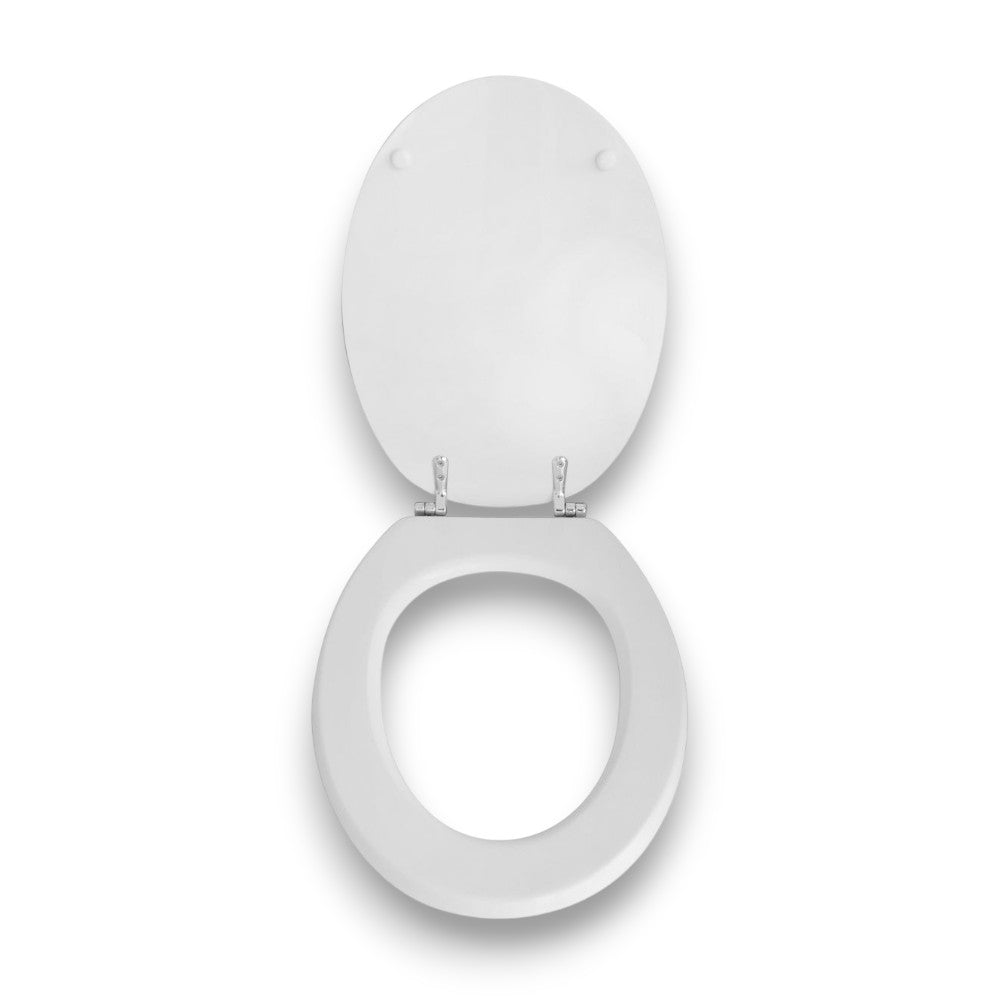 Sedile termoindurente per water in duroplast bianco chiusura normale Donatello