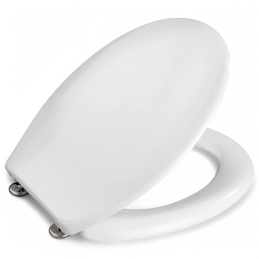 Sedile wc termoindurente bianco con cerniere gardena