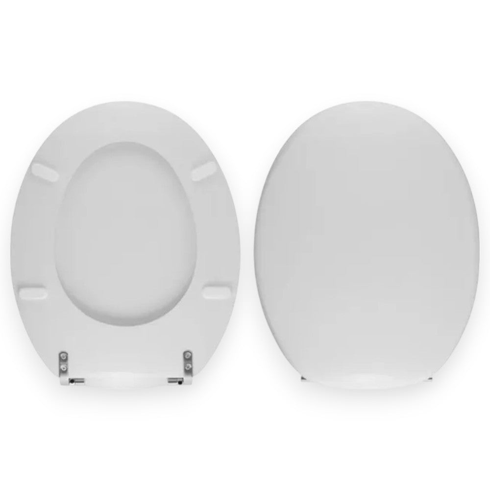 Sedile wc termoindurente bianco con cerniere gardena