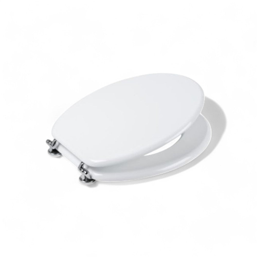 Sedile termoindurente per water in duroplast bianco chiusura normale Donatello