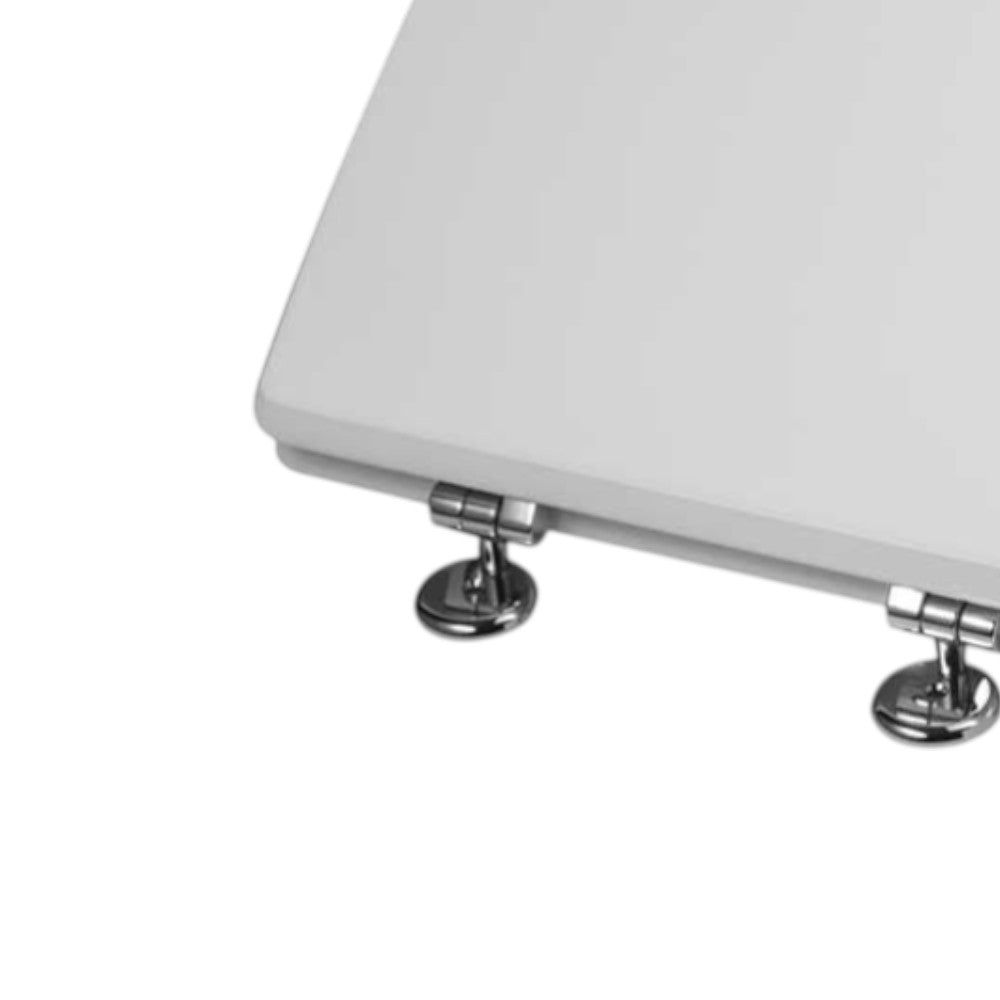 Sedile wc bianco in mdf laccato con chiusura normale