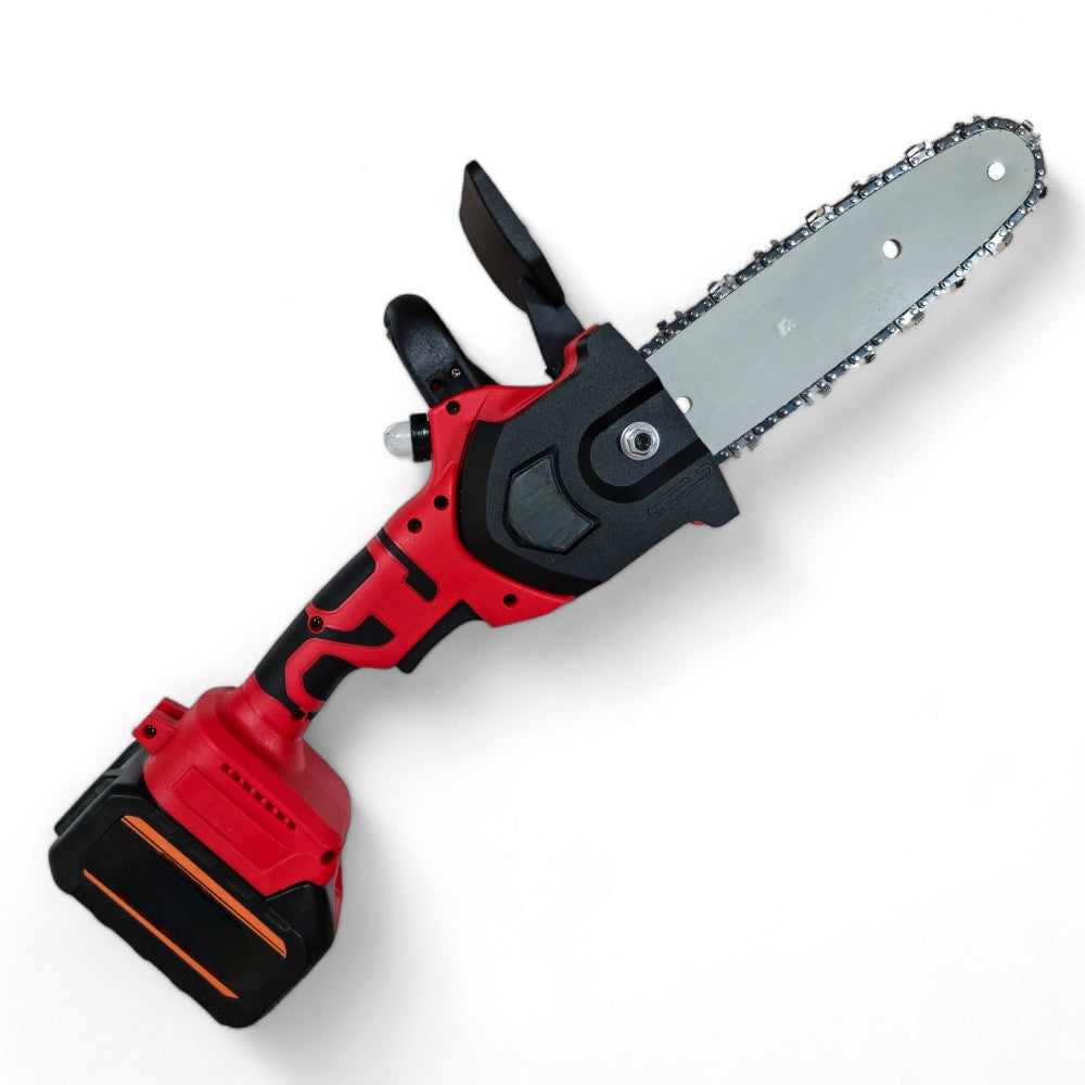 Sega a batteria 750W per potatura con barra da 20cm motore brushless due batterie 21V 4Ah