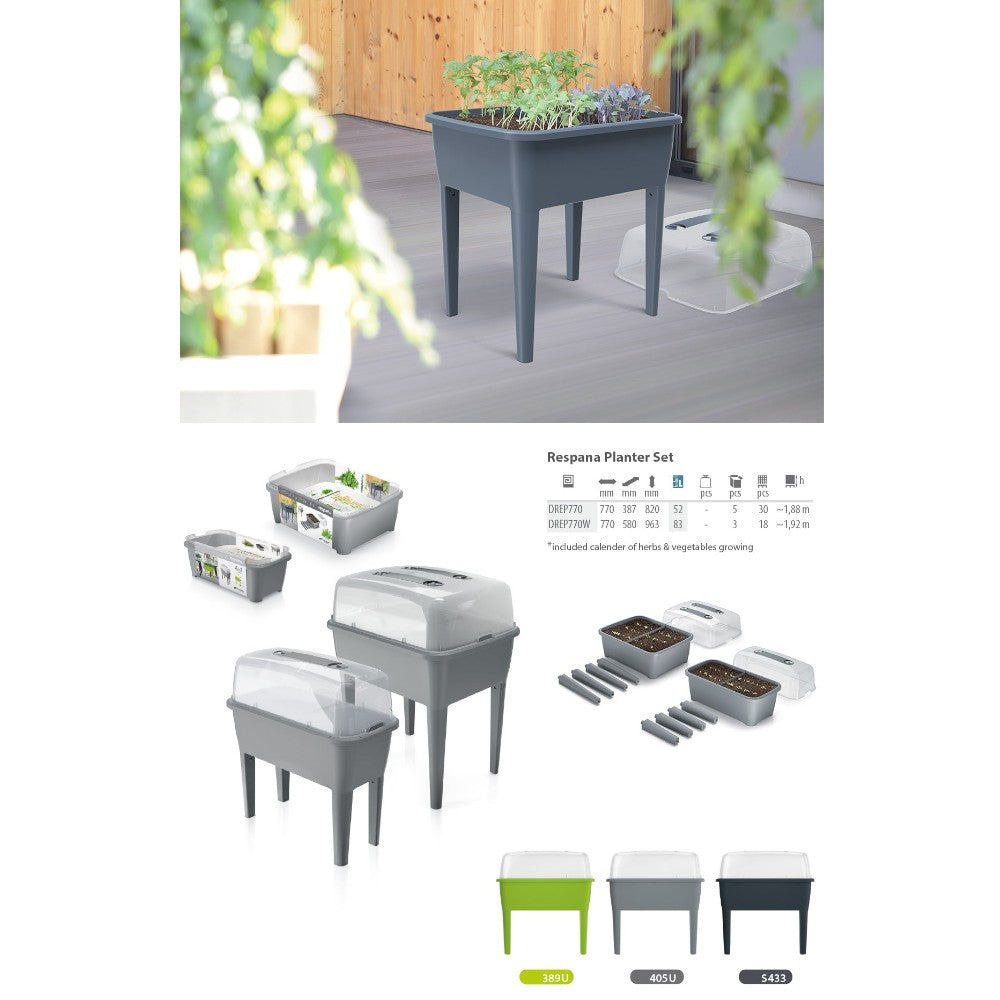 Portable balcony greenhouse with lid DREP 770