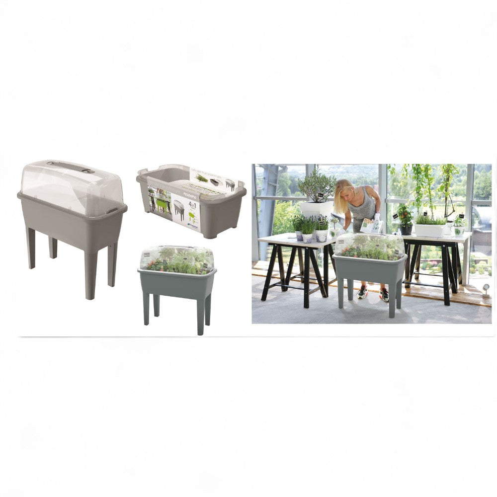 Portable balcony greenhouse with lid DREP 770