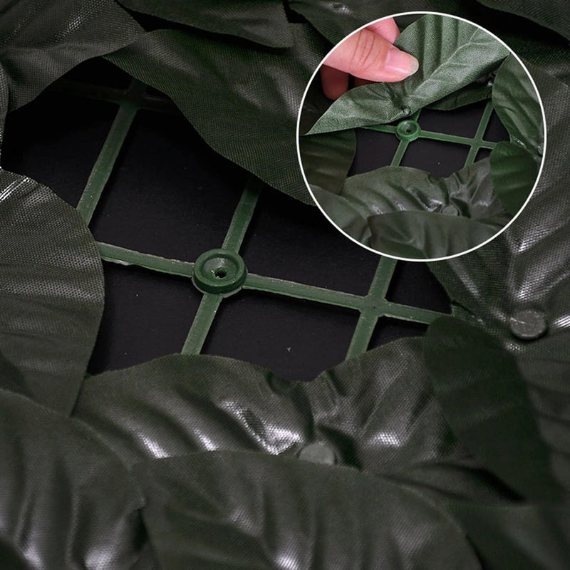 Siepe Artificiale Ornamentale Evergreen con foglie Edera Verde 1x3M Garden Deluxe Collection