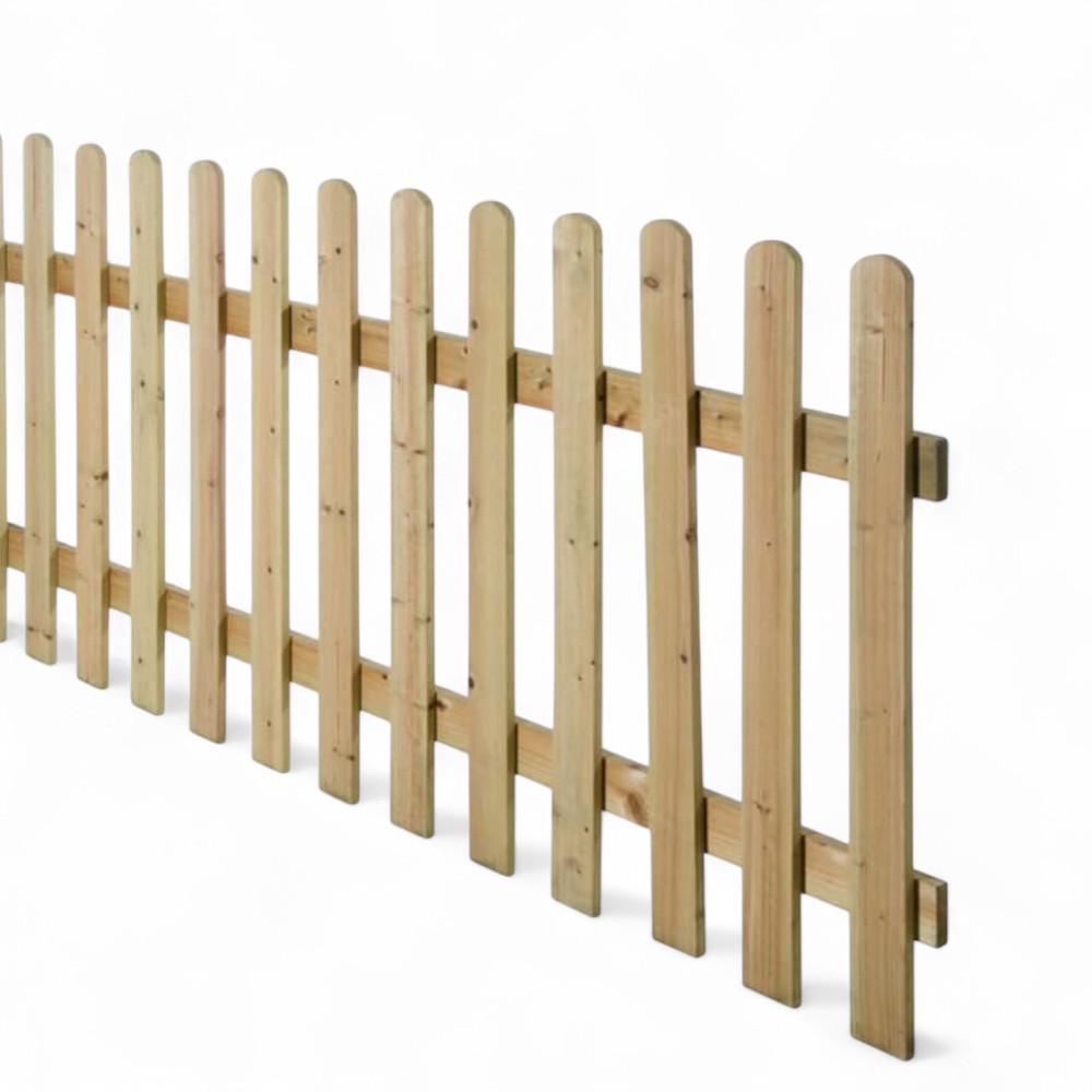 Staccionata a pannelli in legno di pino impregnato 180xH80 cm per esterno