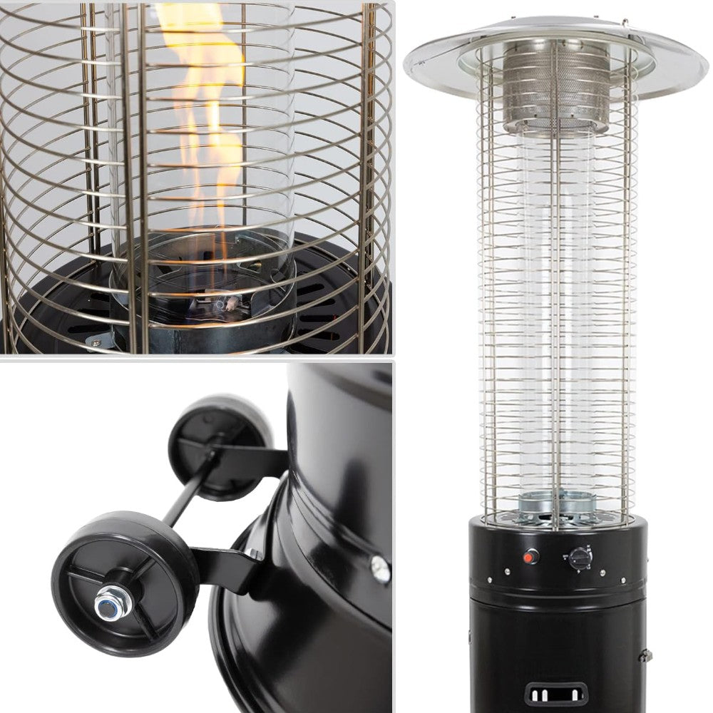 Stufa a gas termopatio da esterno per bar e ristoranti modello fungo Fuoco Vivo