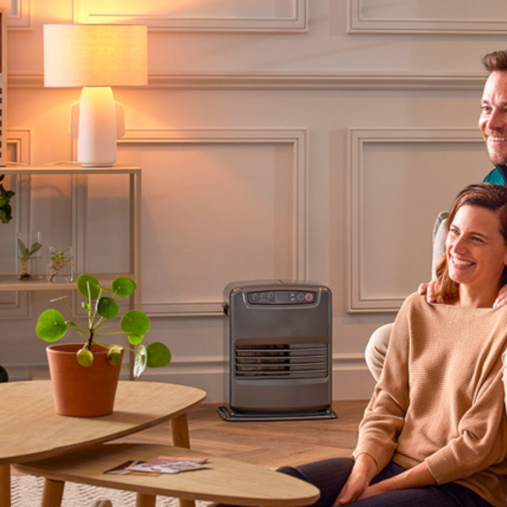 Stufa a combustibile liquido 3100W argento con capacità serbatoio 5 lt. SRE0031TC