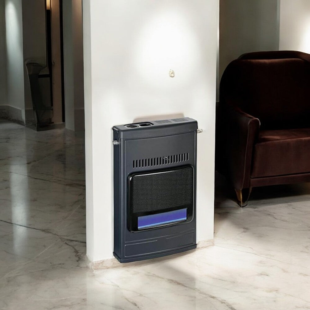 Stufa riscaldamento a gas metano doppia funzione da parete e da appoggio a terra 4100 watt ECO 45