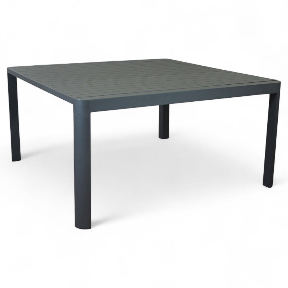 Tavolo allungabile rettangolare in alluminio antracite 100/150x150xH75 cm Scheso