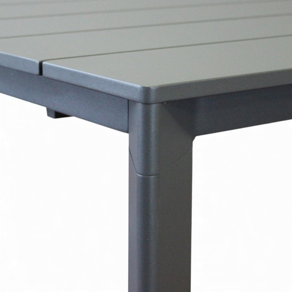 Tavolo allungabile estensibile con struttura in alluminio antracite 165/215x85xH75,5 cm Saceos