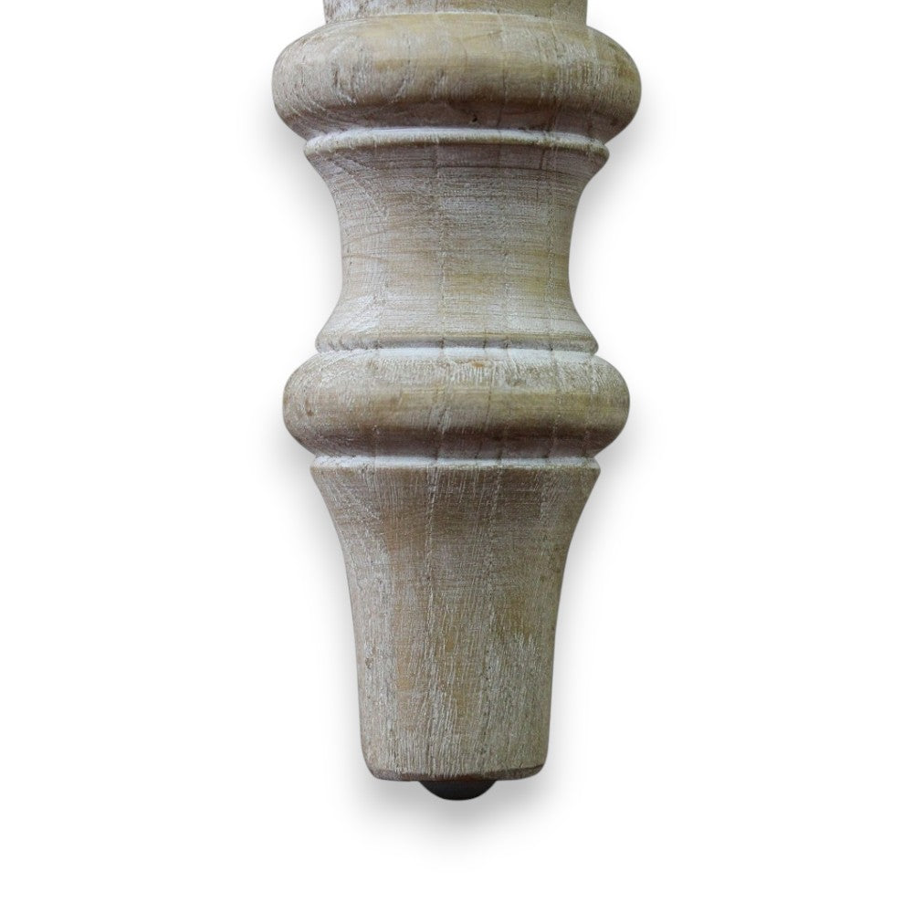 Tavolo cross round estensibile in legno marrone 150/190x100xH76 cm naturale