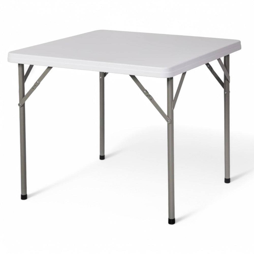 Tavolo pieghevole con struttura in acciaio camping square 88x88xH74 cm