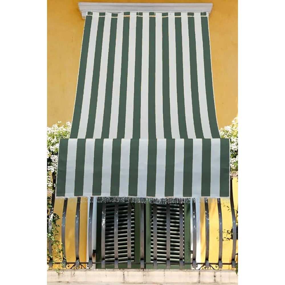 Tenda da sole 140x250 cm a caduta in poliestere ombreggiante da balcone