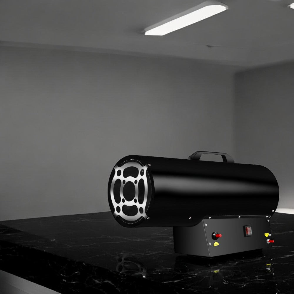 Generatore aria calda a gas con potenza max 240V protezione termica e portata aria