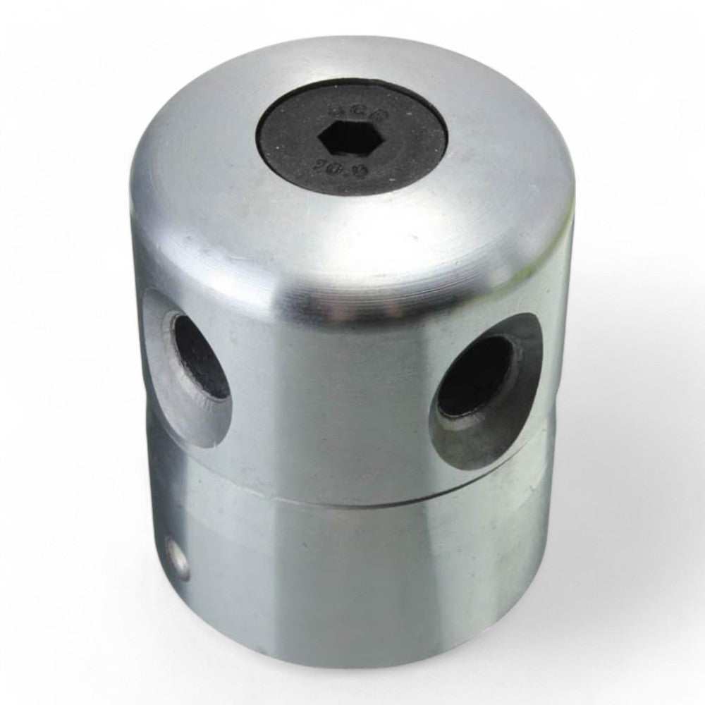 Testina per decespugliatore universale in alluminio 8 fili con 4 fori e riduzioni inclusi chiave a brucola