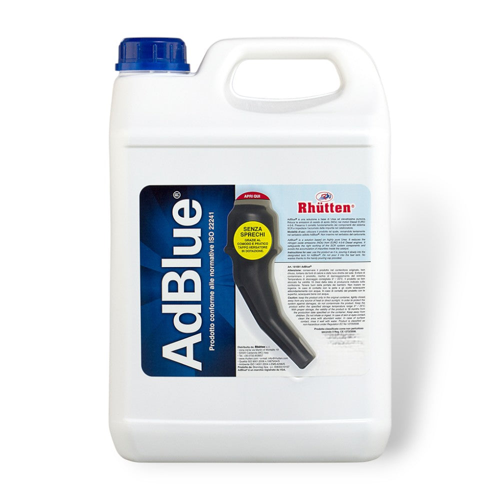 AdBlue additivo per auto diesel euro6 in tanica 10 litri con tappo tubo versatore Rhutten