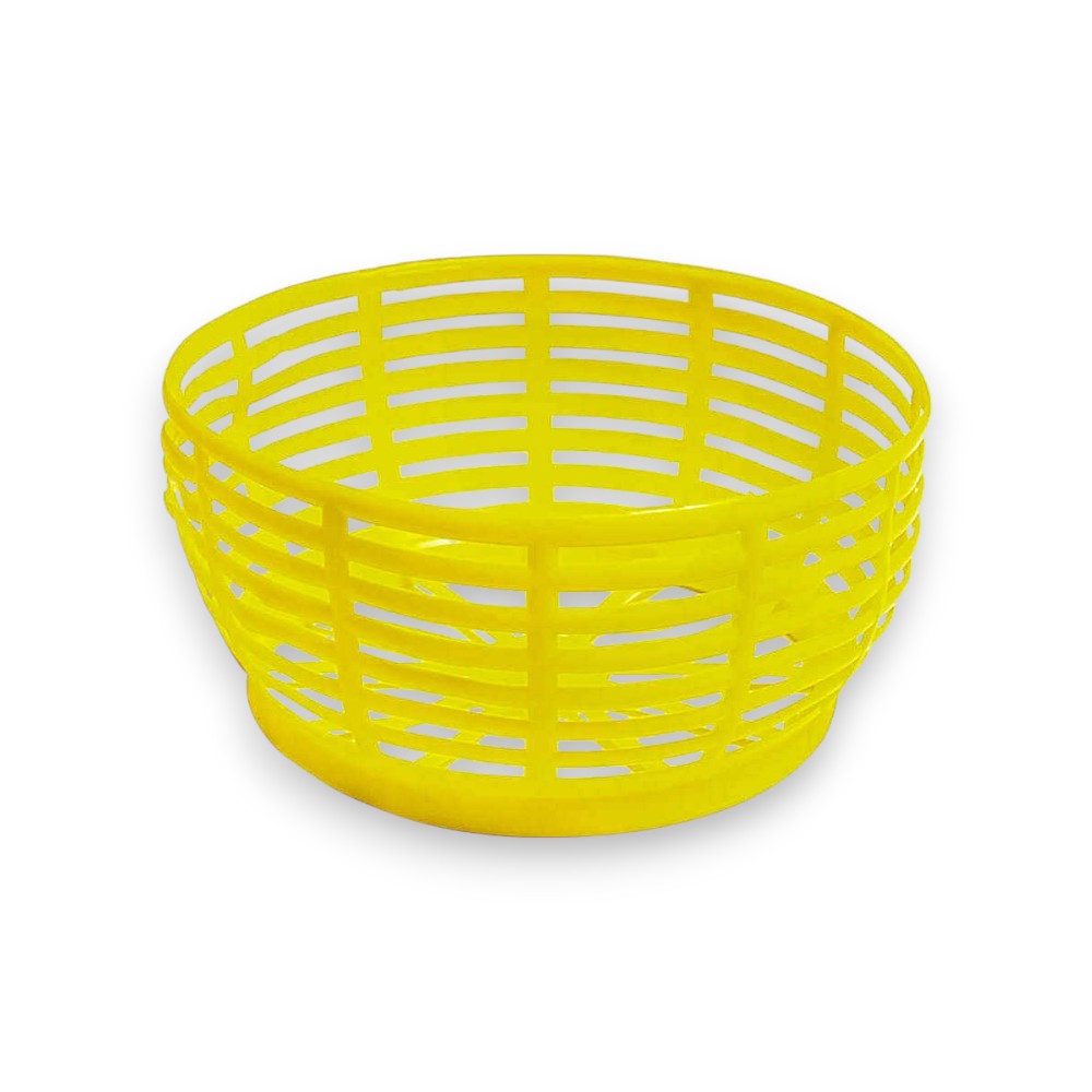 Damigiana in vetro 5 litri per olio e vino con cestino giallo in plastica predisposta per tappi a pressione