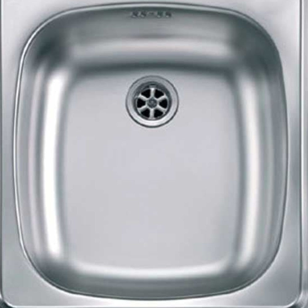 Lavello cucina in acciaio inox 44x50 cm installazione a incasso con piletta manuale senza guarnizione