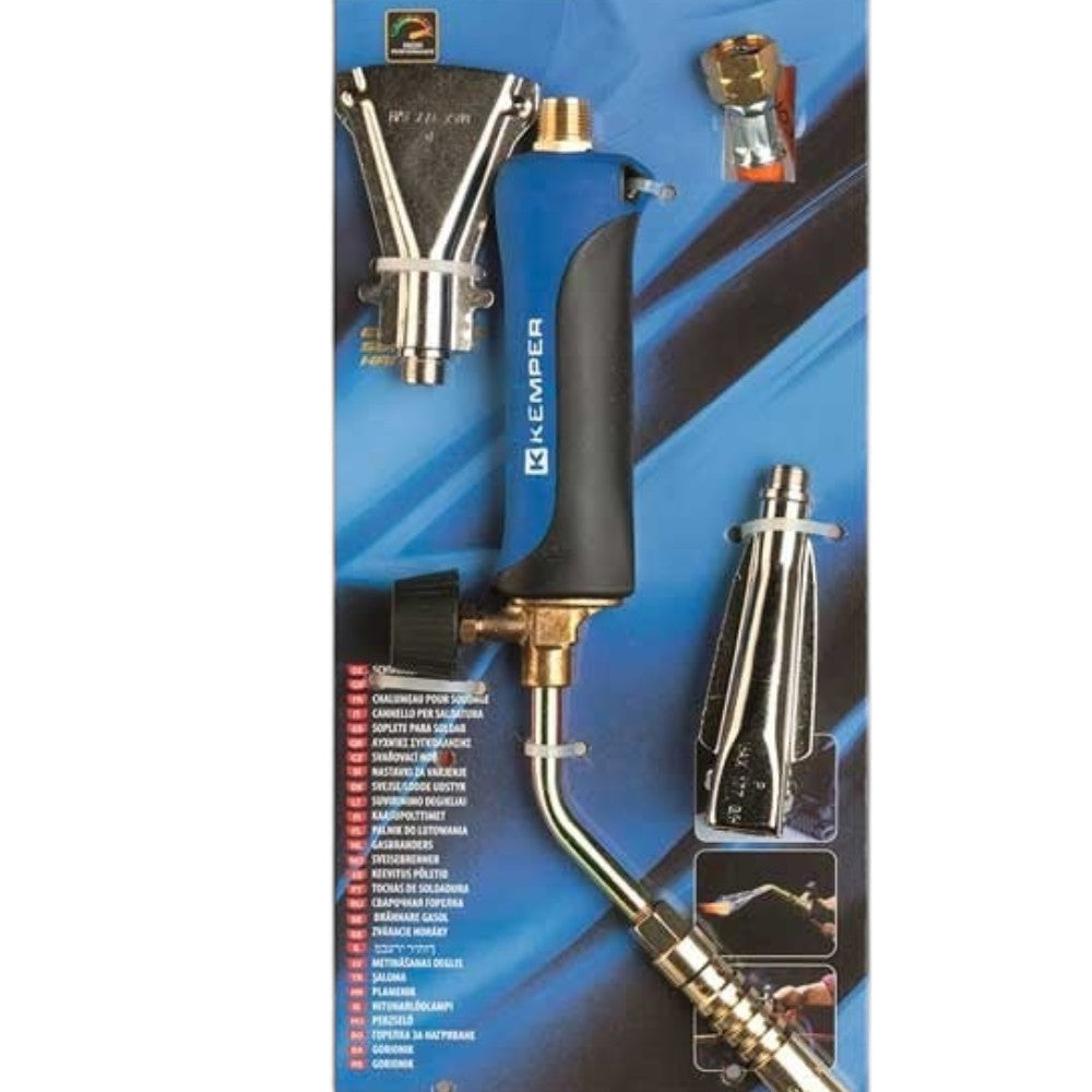 Cannello per saldatura con tubo e 3 beccucci