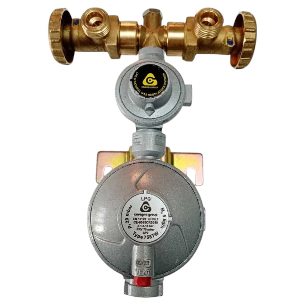 Minicentralina gas per 2 bombole doppio stadio