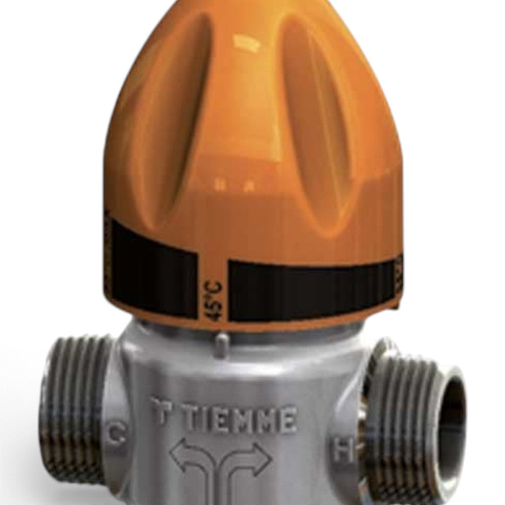 Miscelatore termostatico solare 1 pollice per acqua calda temperatura regolabile ottone resistente