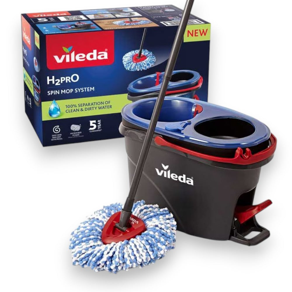 Mop lavapavimenti a doppio serbatoio con pedale spinmop H2PRO