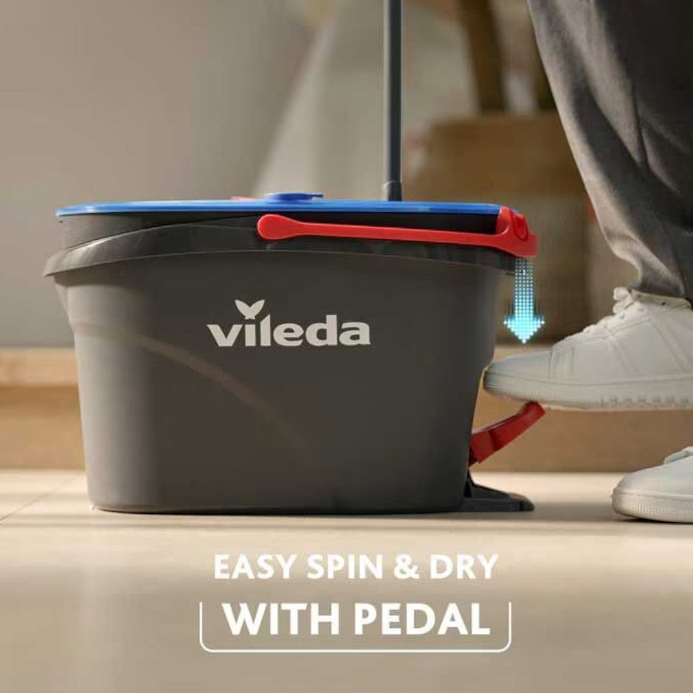 Mop lavapavimenti a doppio serbatoio con pedale spinmop H2PRO