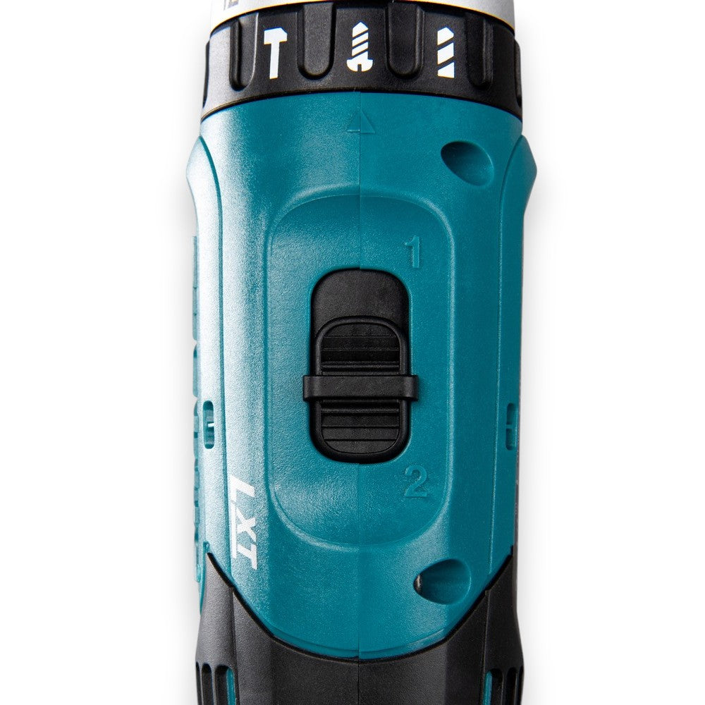 Trapano avvitatore percussione 18v 2 velocità 2 batterie litio 1,5ah rapido ergonomico con mandrino autoserrante e coppia 30nm per legno e metallo