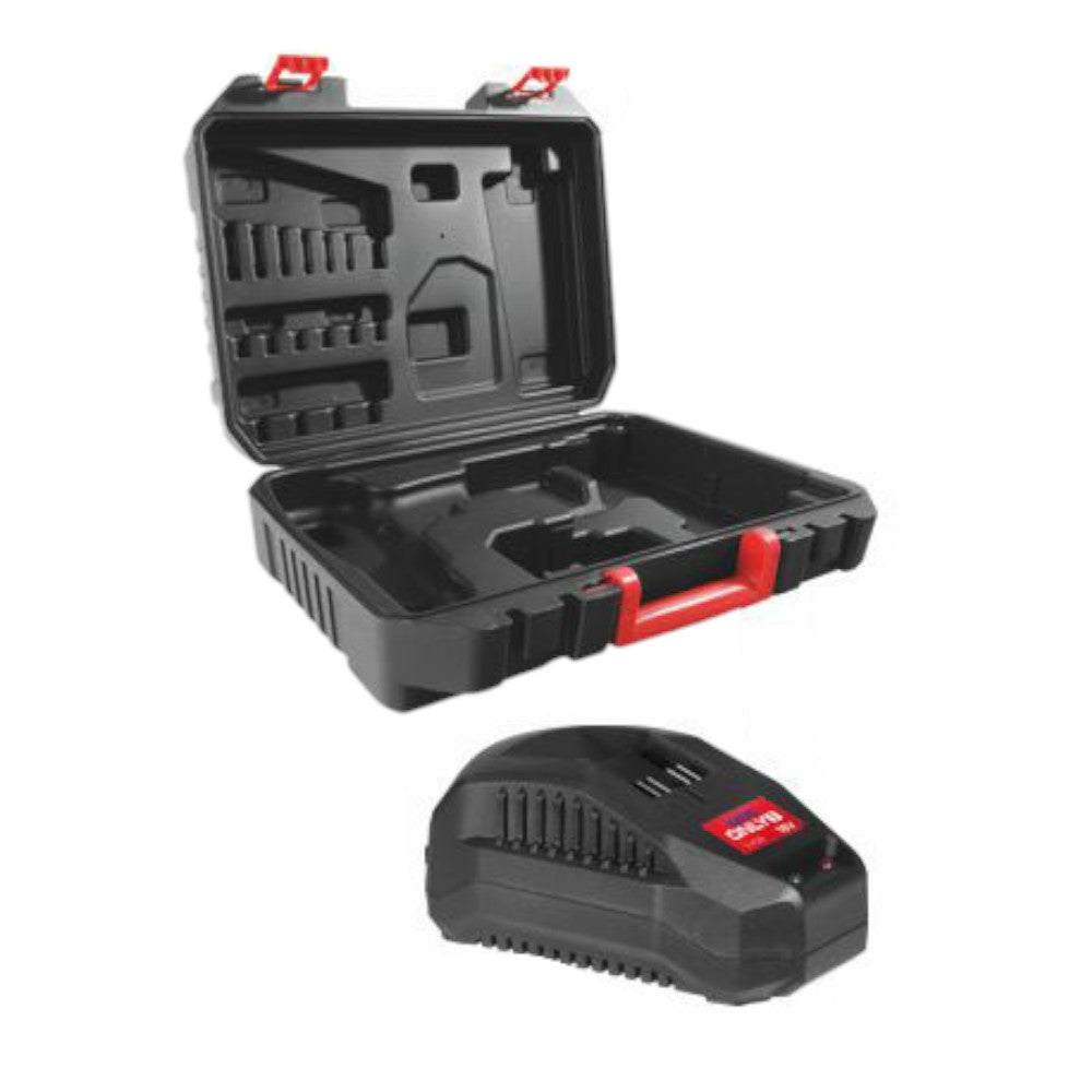 Trapano avvitatore a batteria litio 18V 2Ah a percussione con caricabatterie