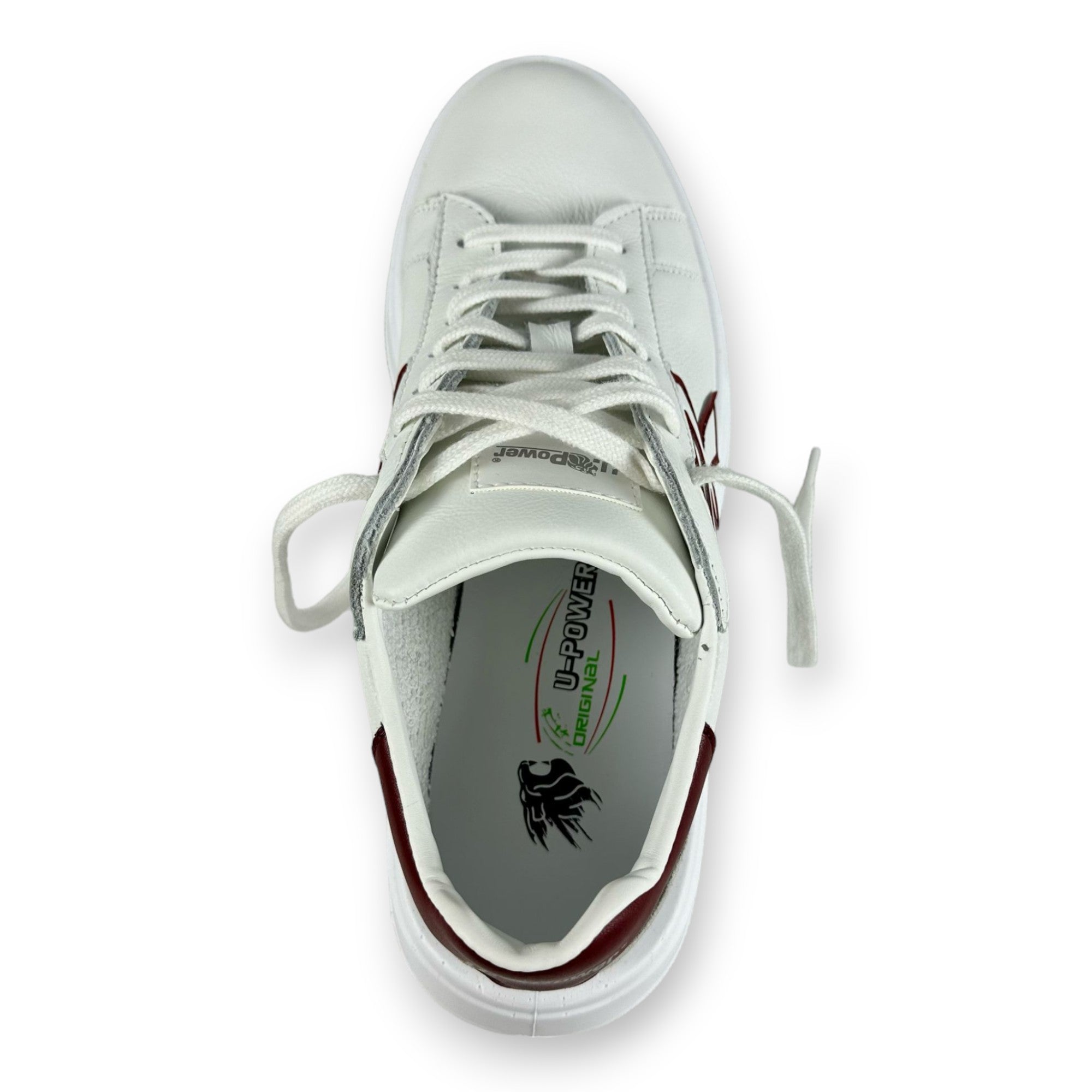 Scarpe sneaker basse antinfortunistiche stile moderno con dettagli scamosciati e bordeaux U-Power Urban Venom