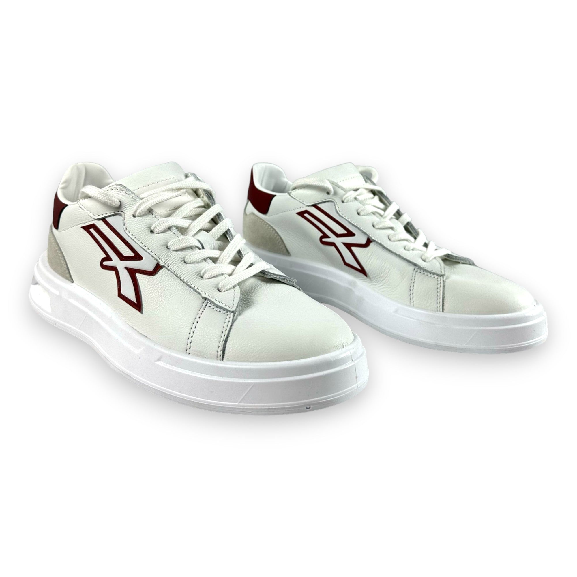 Scarpe sneaker basse antinfortunistiche stile moderno con dettagli scamosciati e bordeaux U-Power Urban Venom