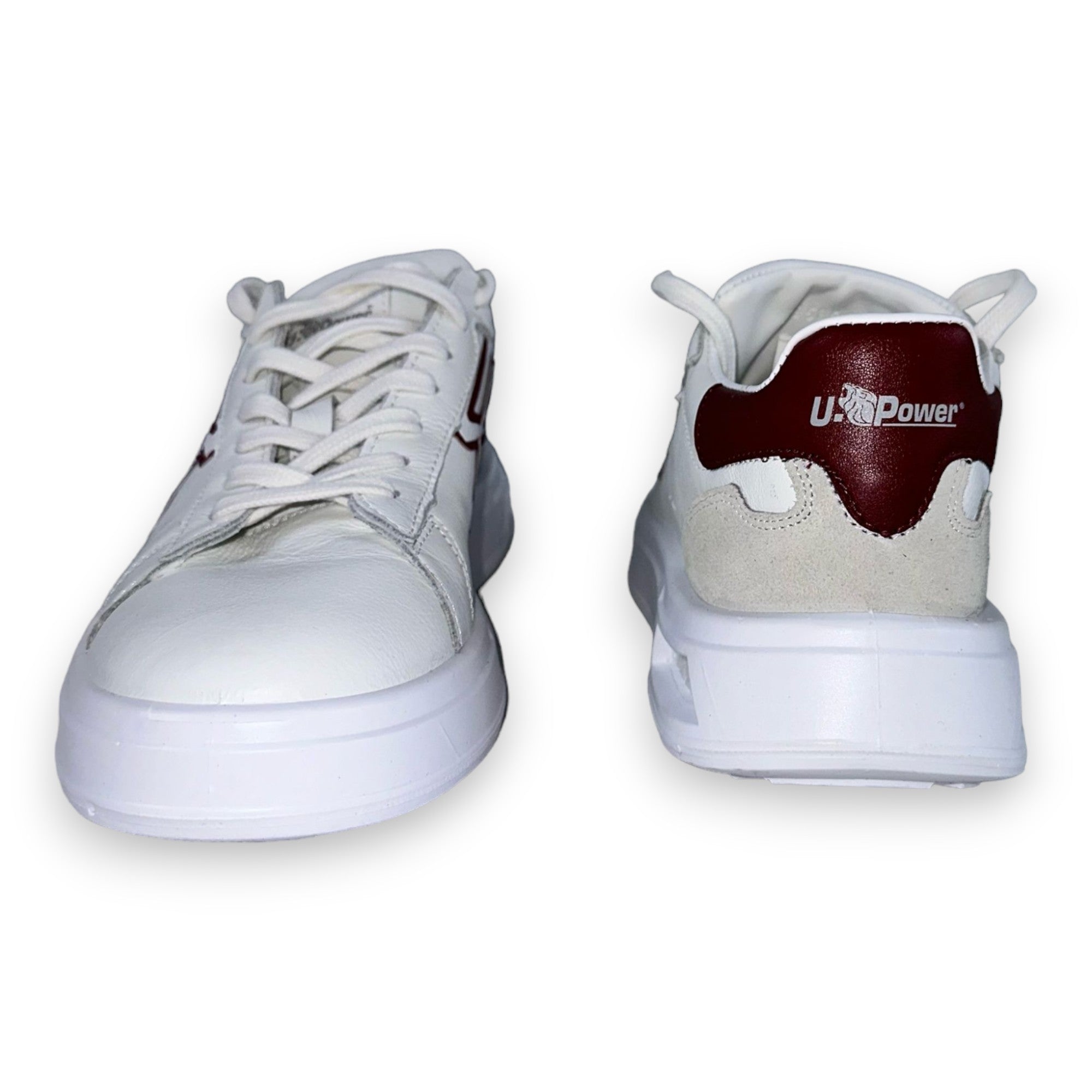 Scarpe sneaker basse antinfortunistiche stile moderno con dettagli scamosciati e bordeaux U-Power Urban Venom