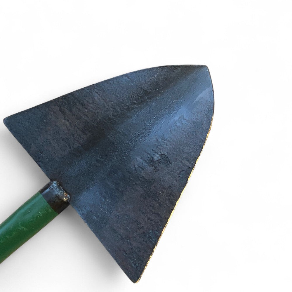 Vanga in acciaio forgiato con manico metallo e staffa poggiapiede sx