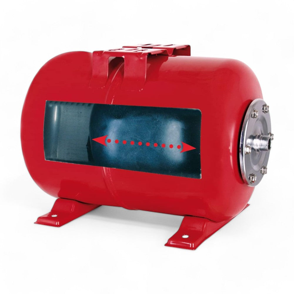 Vaso di espansione orizzontale membrana intercambiabile Lt. 20 Intervarem