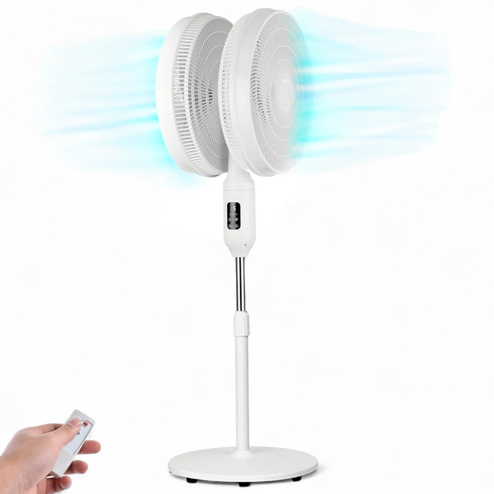 Ventilatore a piantana 50W con telecomando e timer doppio con diametro 40 cm