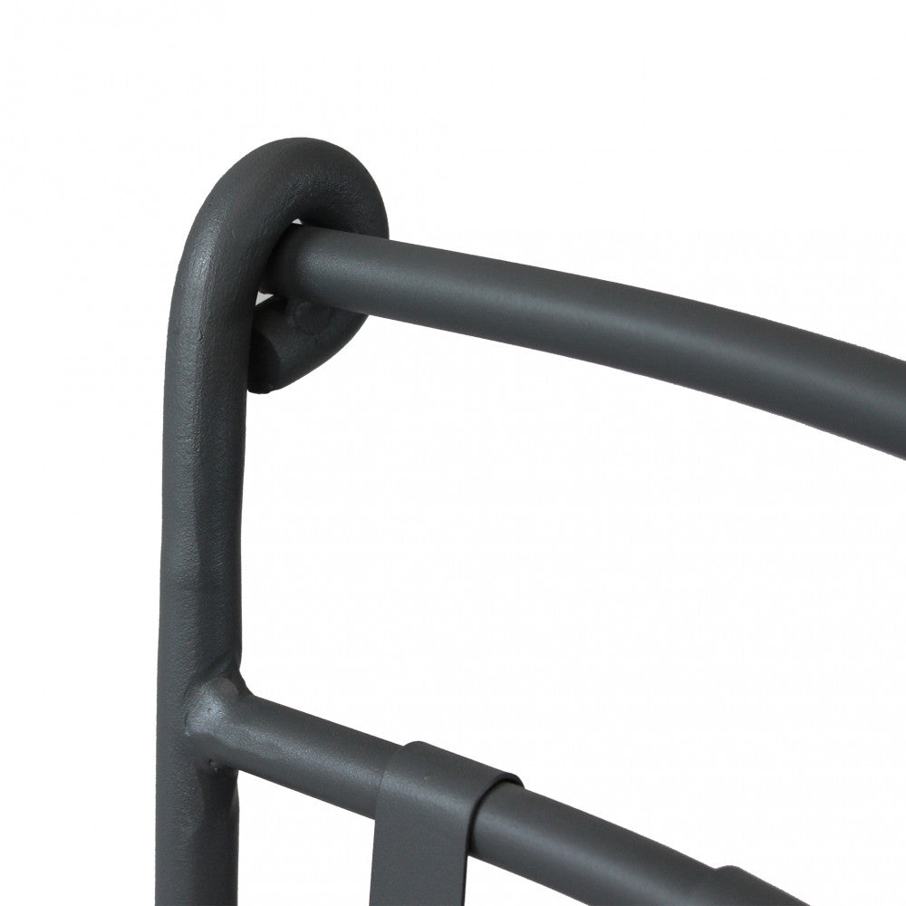 Poltrona sedia in ferro con cuscino morbido ed elegante 53x51xH90 cm da esterno